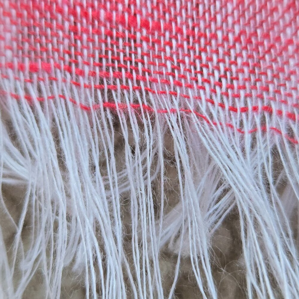 NWOT Puro Lino Italian Linen Scarf Pink - Picture 2 of 7